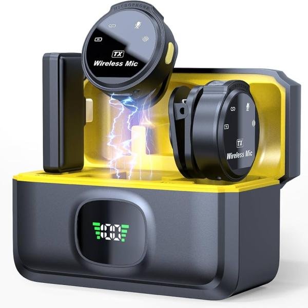 Q8 Collar Clip Button Wireless Microphone