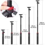 Ulanzi MT-44 Extendable Vlog Tripod With 360° Ball Head Black