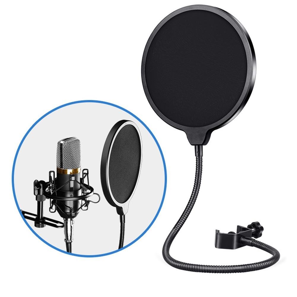 Double Layer Record Studio Microphone Mic Wind Screen Pop Filter Shield