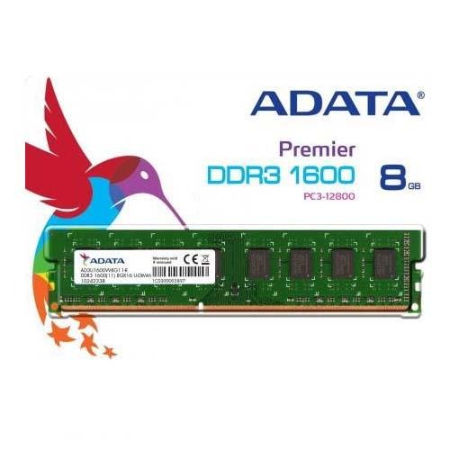 ADATA 8GB DDR3 1600MHZ DESKTOP RAM