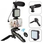 AY-49 Video Making Tripod Kit with Mic Combo