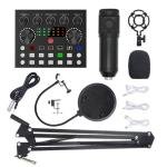 BM800 Studio Condenser Microphone set with V8s Sound Card