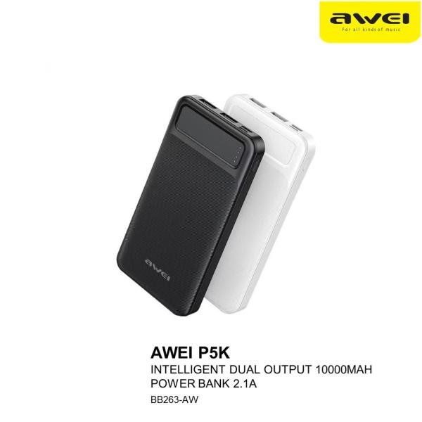 Awei P5K 10000mAh Fast Charging Power Bank