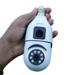 Double Lens PTZ Bulb Wi-Fi IP Camera