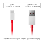 OnePlus SUPERVOOC Type-A to Type-C Cable 100cm