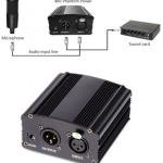 Phantom Power Supply 48V Phantom Power Supply For Condenser Microphones