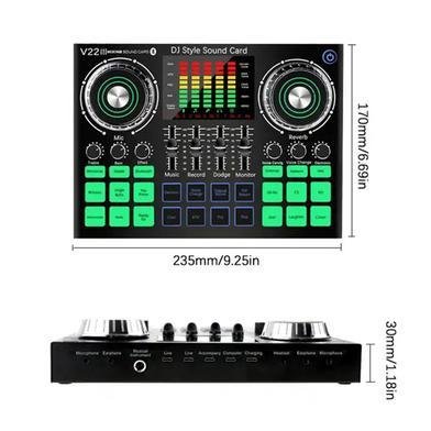 V22 Professional Quality DJ Style Sound Card Home Studio