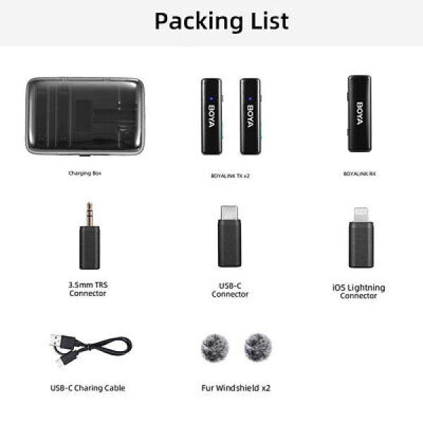 Boya BOYALINK A2 All-in-one Design Wireless Microphone System