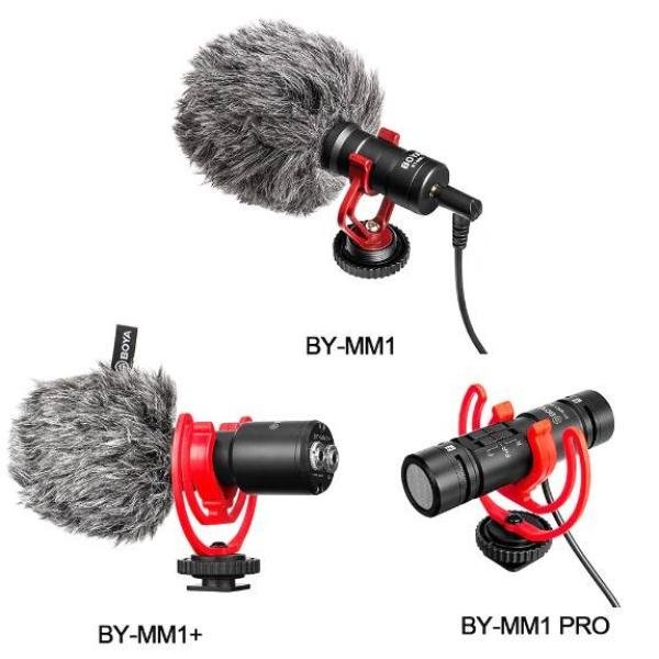 Boya MM1 Plus Super-Cardioid Shotgun Microphone for Vlogging & Streaming