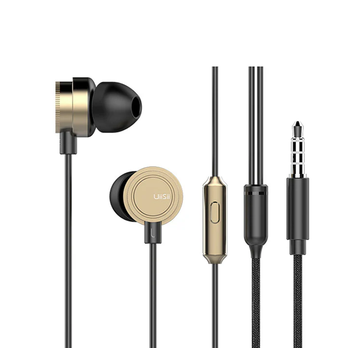 UiiSii HM13 Wired In-Ear Heavy Bass Headphones with Mic