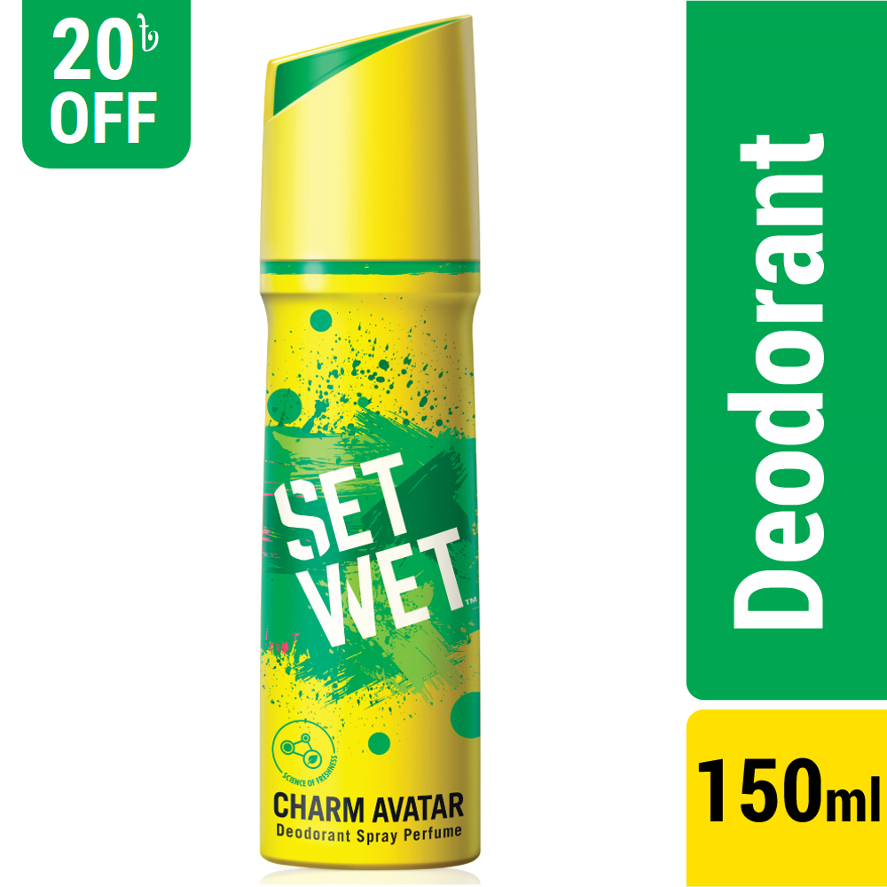 SET WET Charm Avatar Deodorant Spray for Men 150ml